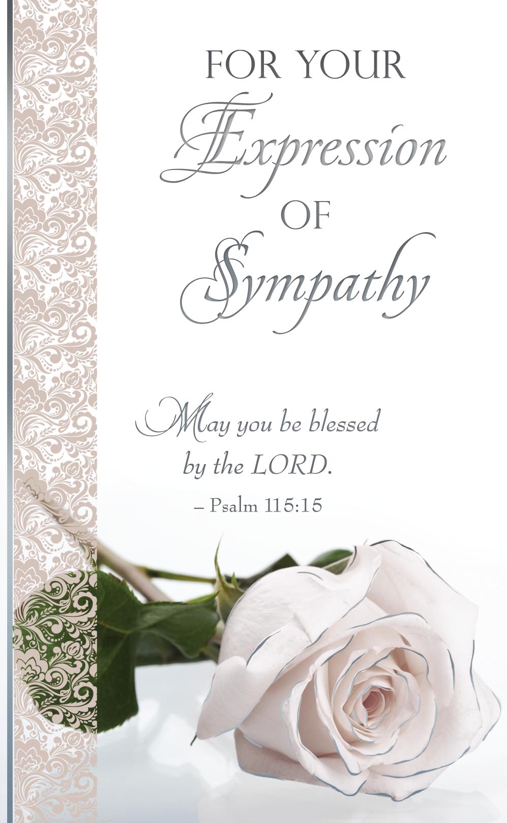 8 Sympathy Thank You Greeting Card Pack