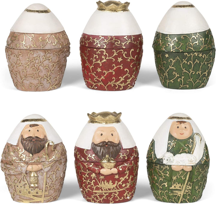 9 Piece Nesting Nativity Set