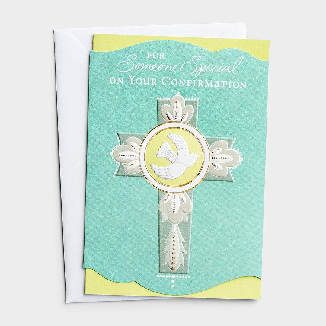 For Someone Special - Cross & Dove Confirmation Card