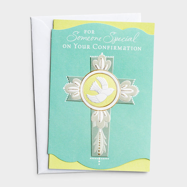 For Someone Special - Cross & Dove Confirmation Card