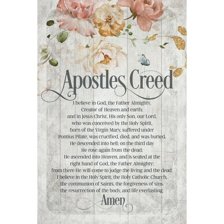 Apostles Creed Plaque