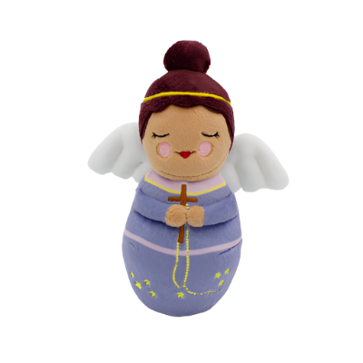 Mini Purple Guardian Angel Plush Doll