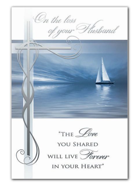 Loss of Husband Sympathy Greeting Card