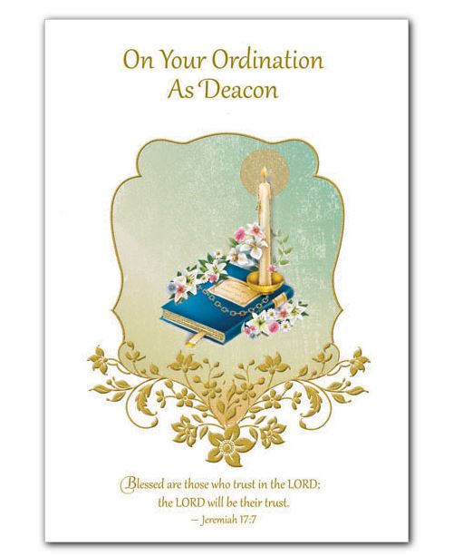 Deacon Ordination Greeting Card Jeremiah 17:7