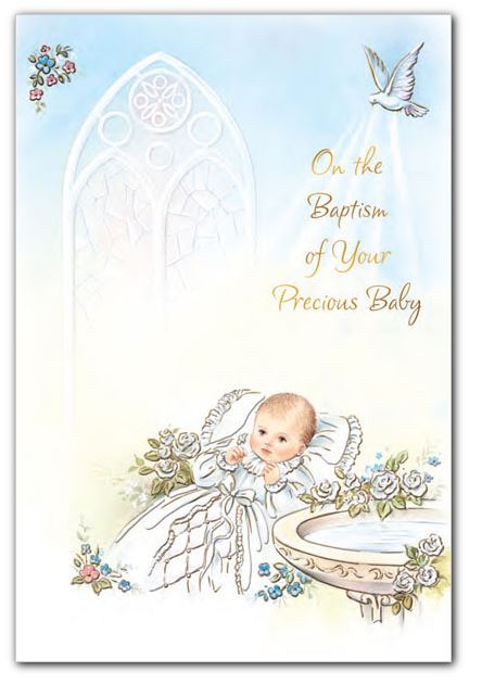 Precious Baby Baptism Greeting Card