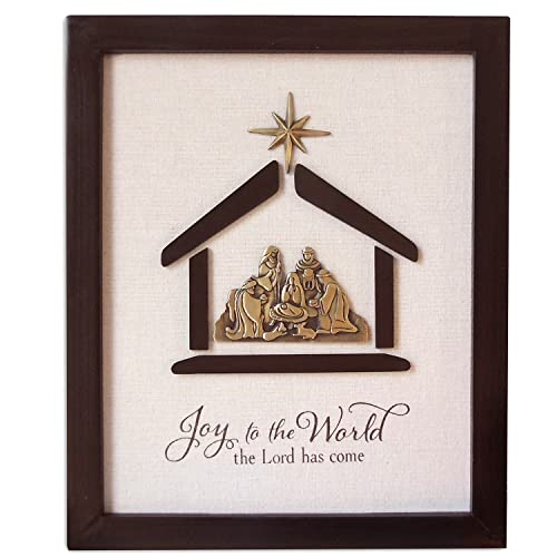 Joy to the World Nativity Wall Plaque