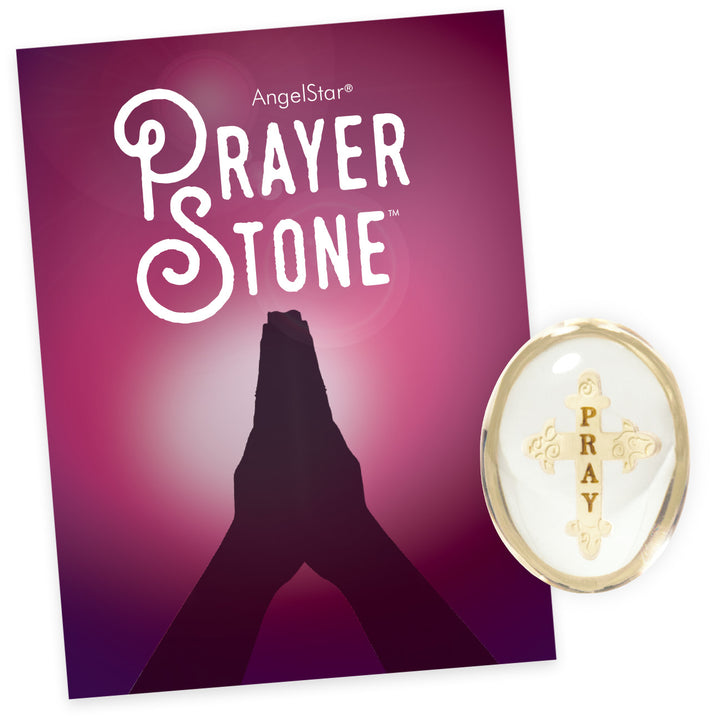 1.5" Decorative Prayer Cross Stone