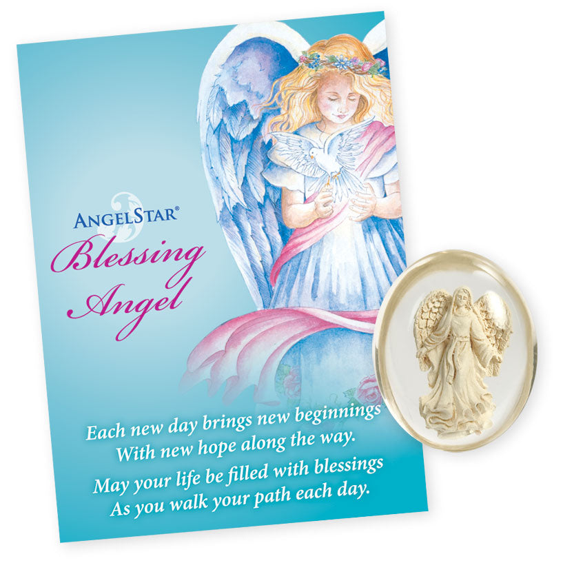 1.5" Angel Pocket Stone - Blessing