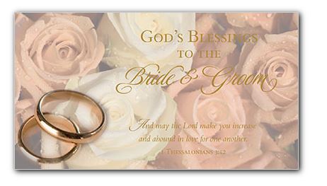 Wedding Money Holder Greeting Card 1 Thessalonians 3:12