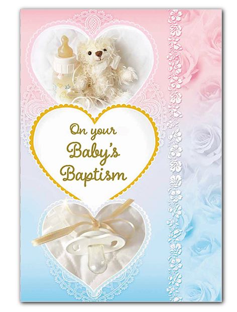 Baby's Baptism Greeting Card