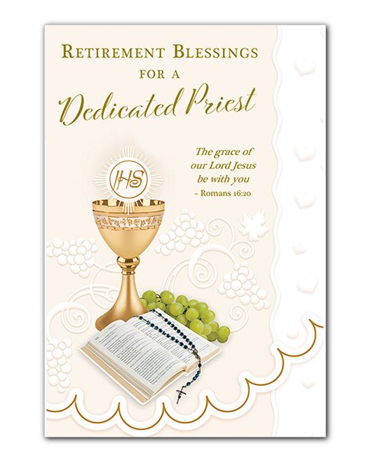 Priest Retirement Greeting Card Romans 16:30