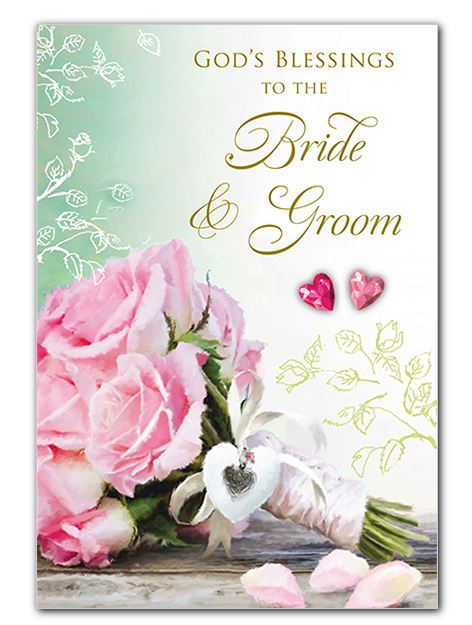 Wedding Bride and Groom Greeting Card