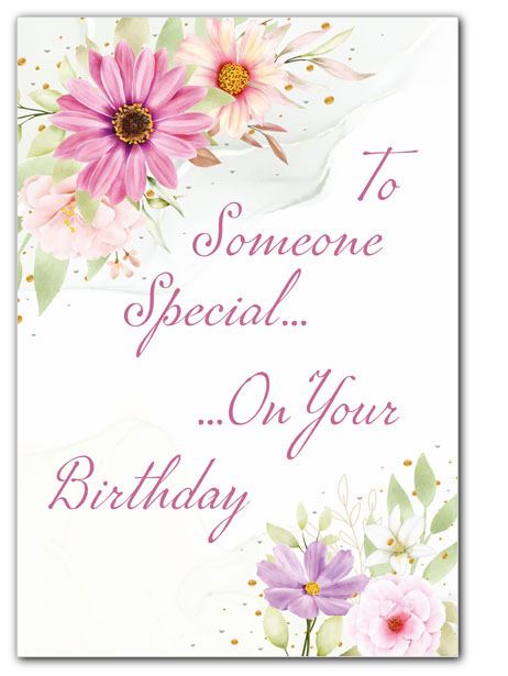 Floral Birthday Greeting Card