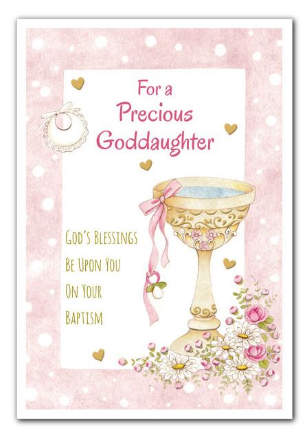 Goddaughter Baptism Greeting Card