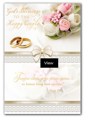 Wedding Greeting Card Mark 10:9