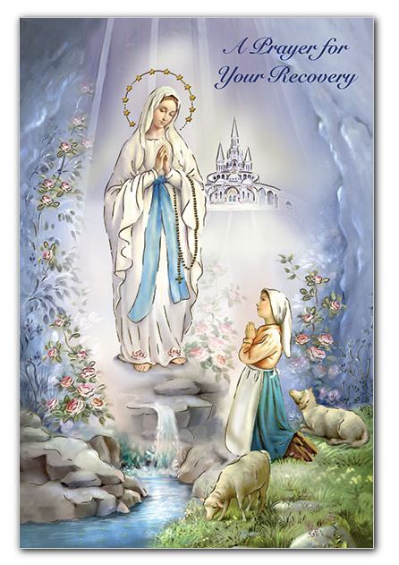 Get Well Our Lady of Lourdes Greeting Card