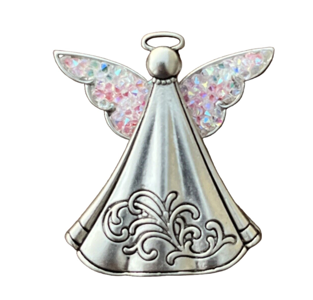 Live, Love and Sparkle Angel Charm