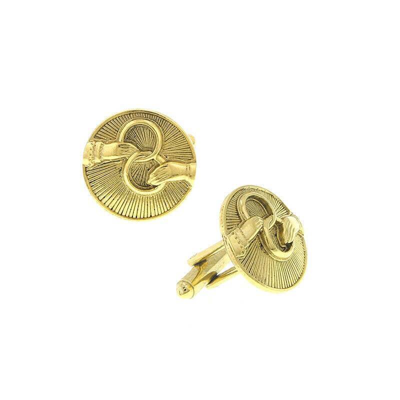 Interlocking Rings Round Cufflinks