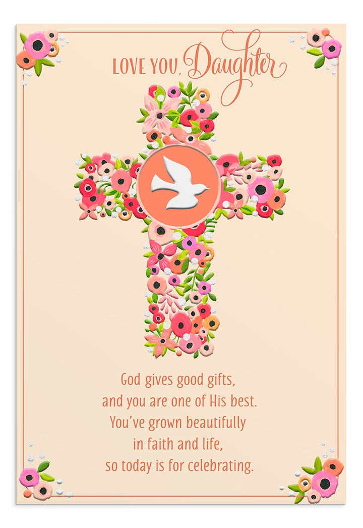 Love You, Daughter - Confirmation Greeting Card