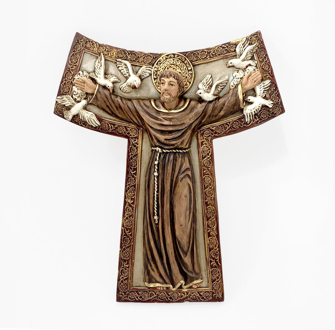 10" St. Francis Cross Wall Plaque