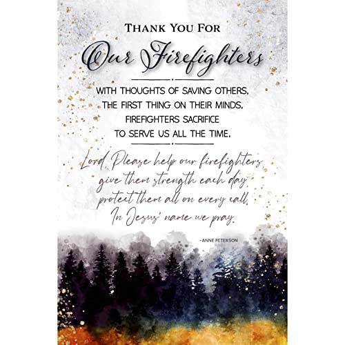 Thank You Firefighters Plaque