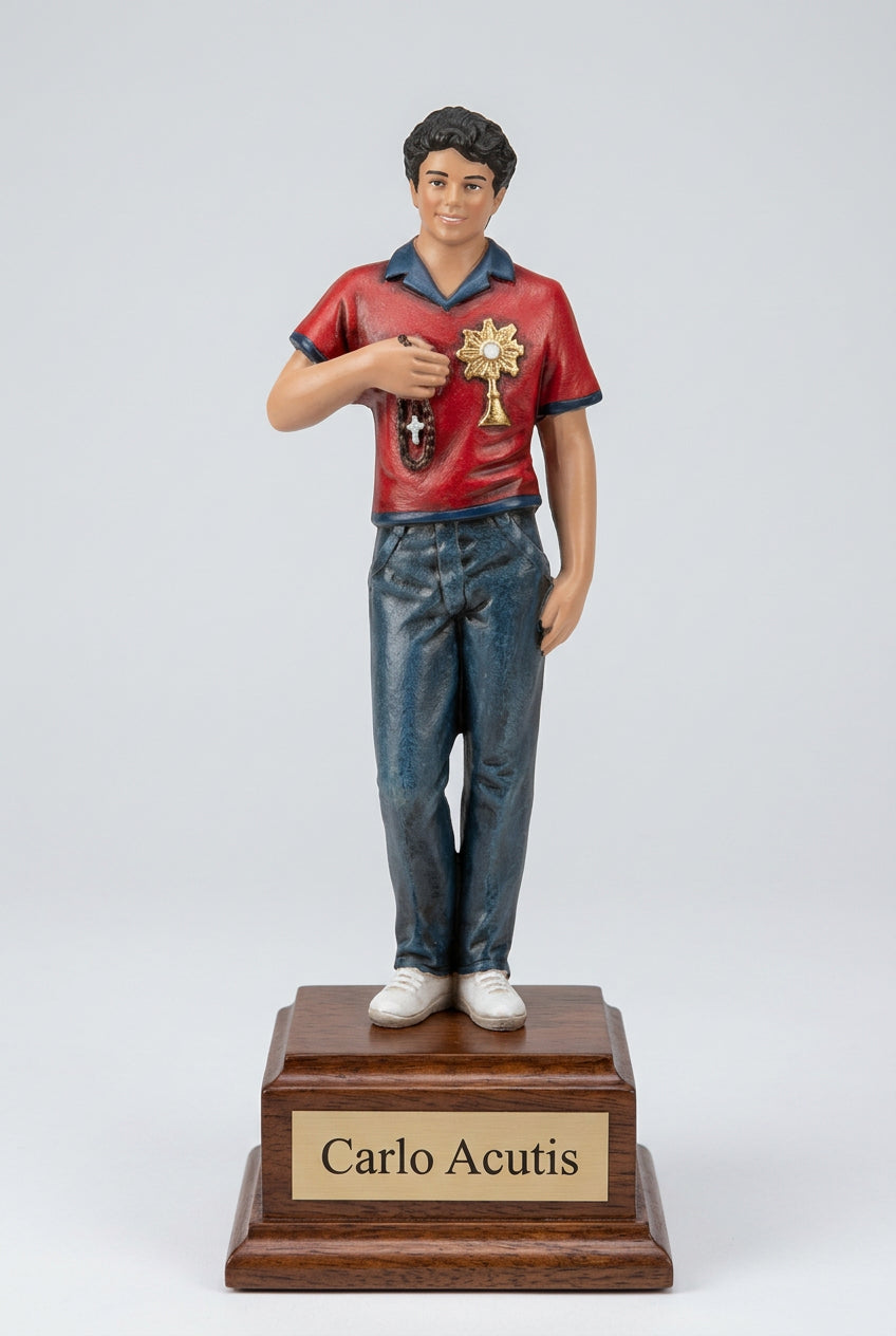 10.5" Saint Carlo Acutis - Medium Statue