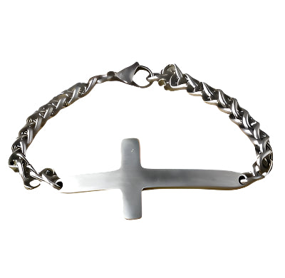 Stainless Steel Cross Bracelet