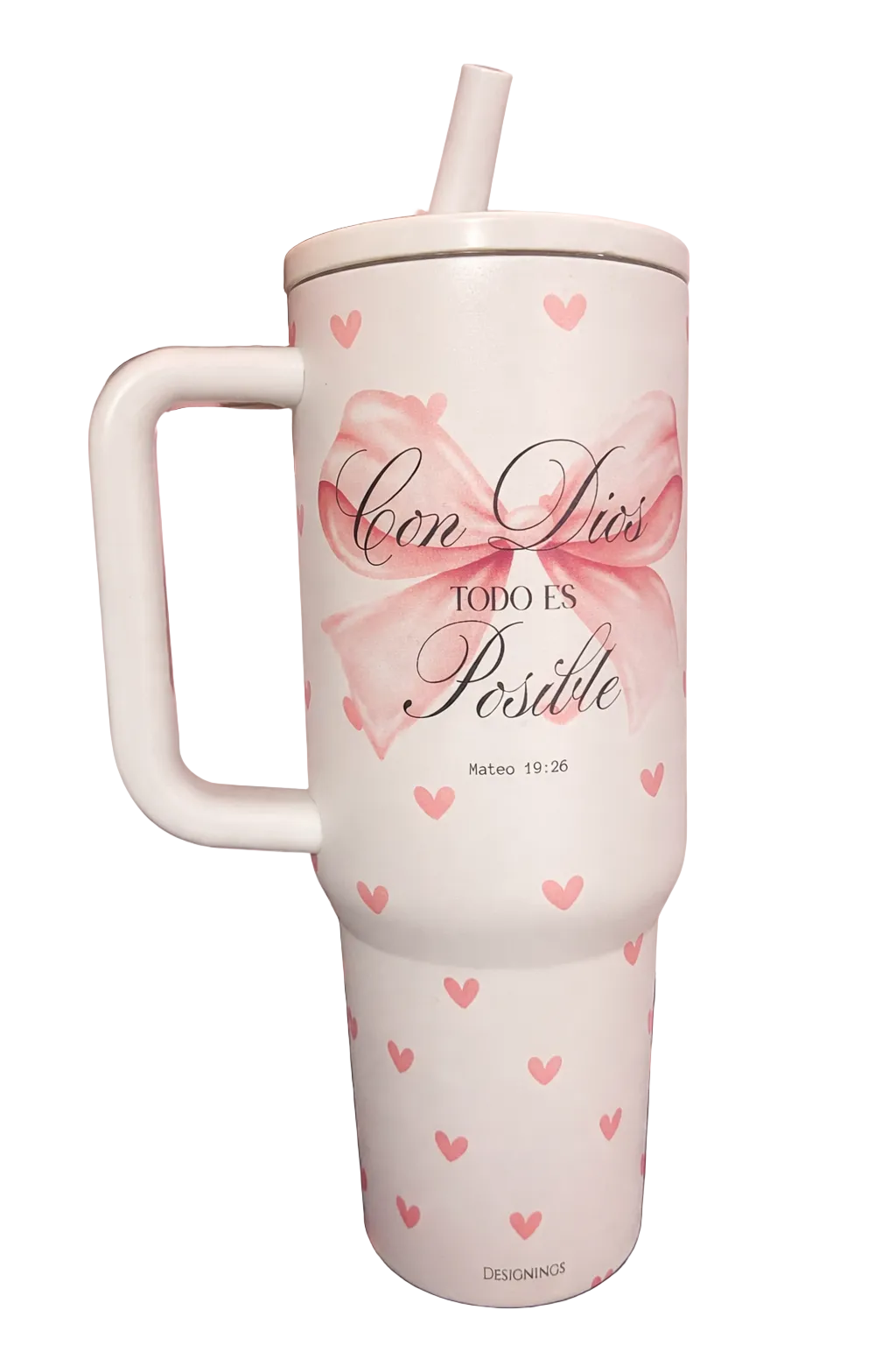 40 oz Stainless Steel Con Dios Todo Es Posible Tumbler