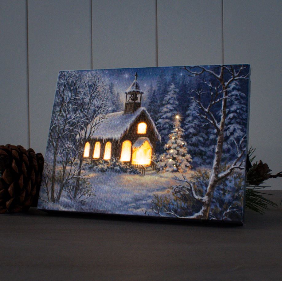 8"x6" The Capel Lighted Tabletop Canvas