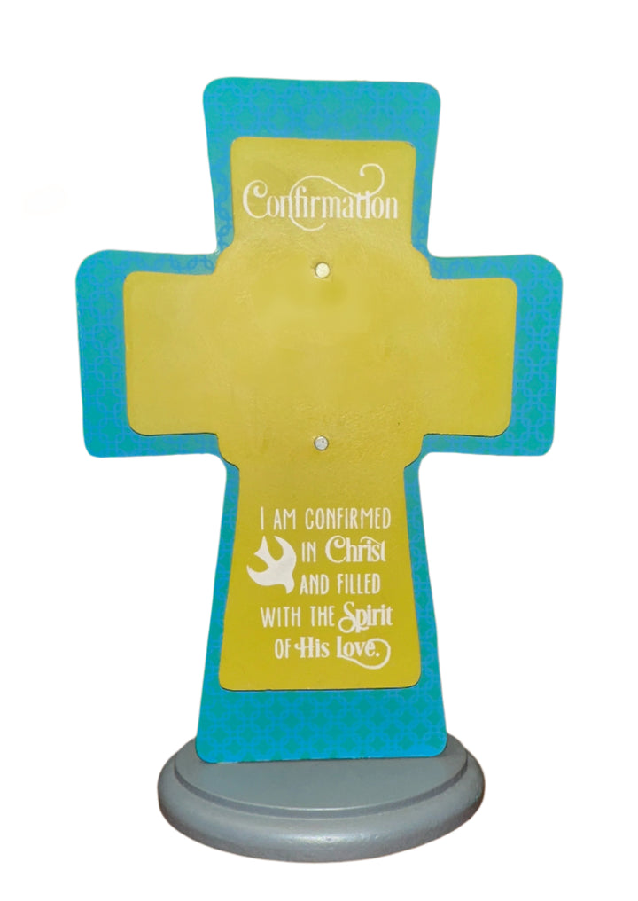 Confirmation Cross with Magnetic Photo Frame