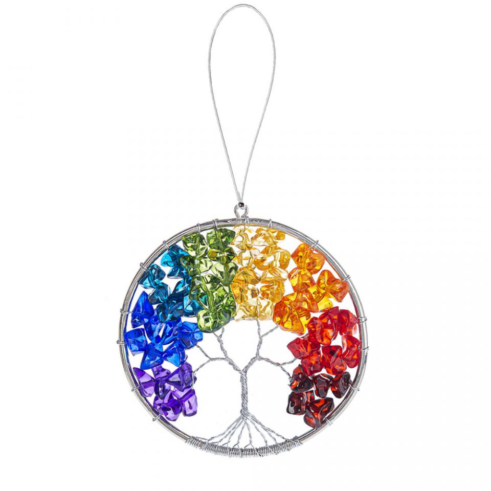 Rainbow Tree of Life Ornament