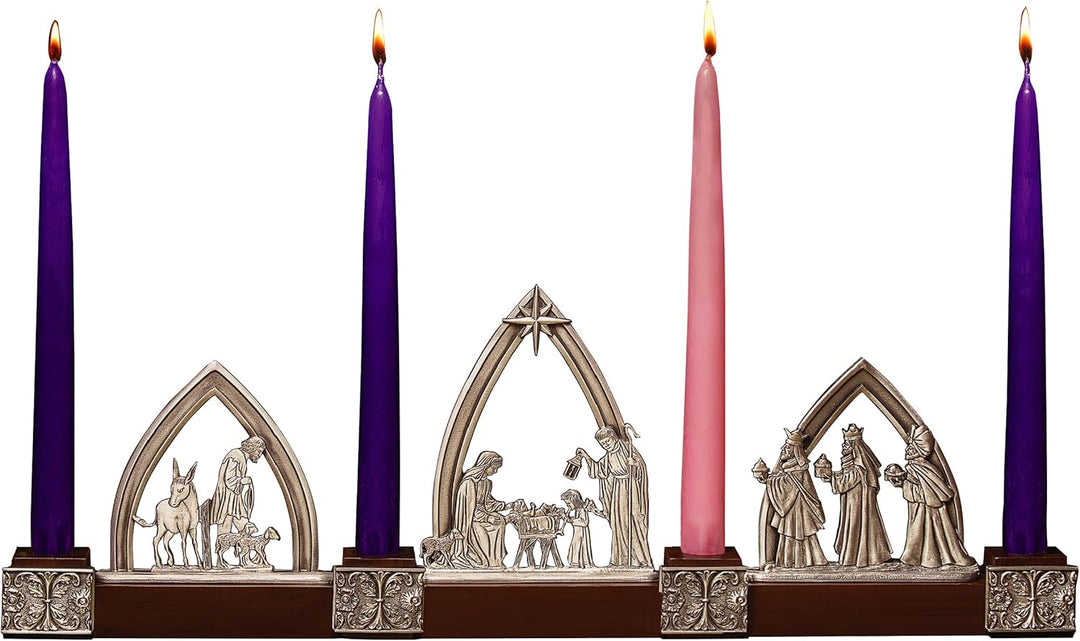 Nativity Advent Candle Holder