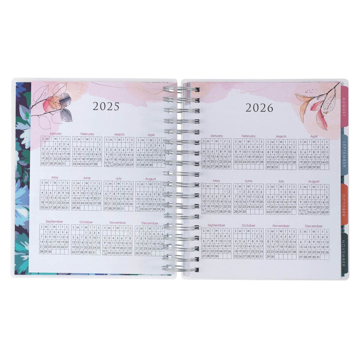 Strength and Dignity 18-Month Planner with Elastic Closure - Proverbs 31:25