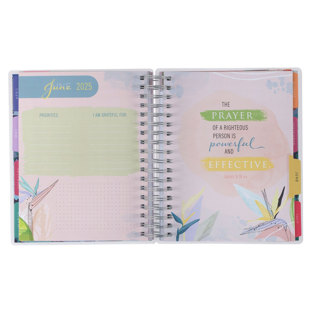 Strength and Dignity 18-Month Planner with Elastic Closure - Proverbs 31:25