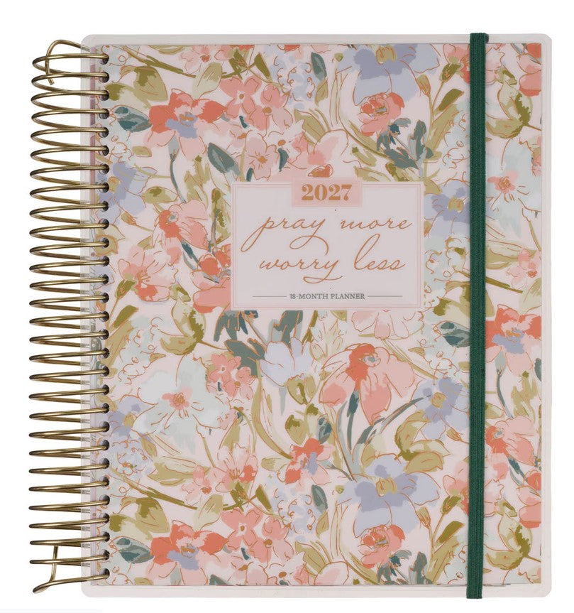 2027 Pray More Worry Less 18-Month Spiral Planner