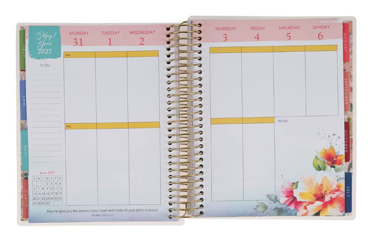 2027 Pray More Worry Less 18-Month Spiral Planner