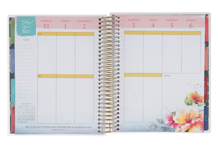 2027 Be Still and Know 18-Month Planner with Elastic Closure - Psalm 46:10