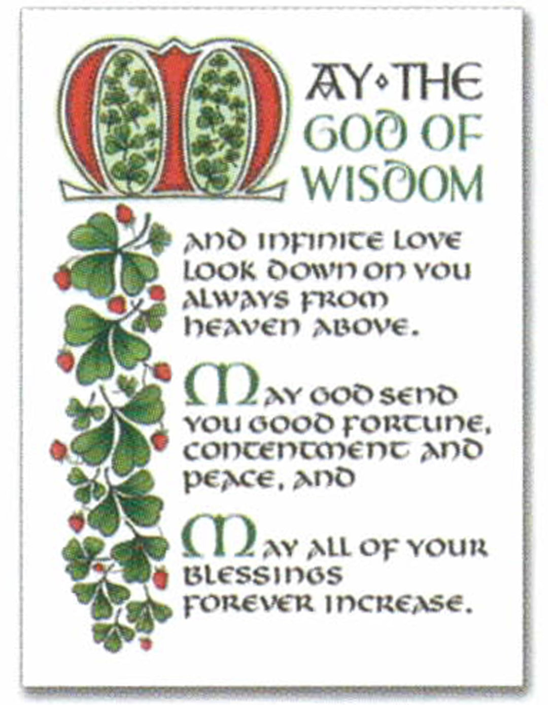 An Irish Blessing Greeting Card