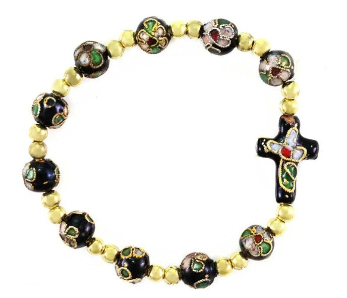 Cloisonné Our Lady of Fatima Bracelet