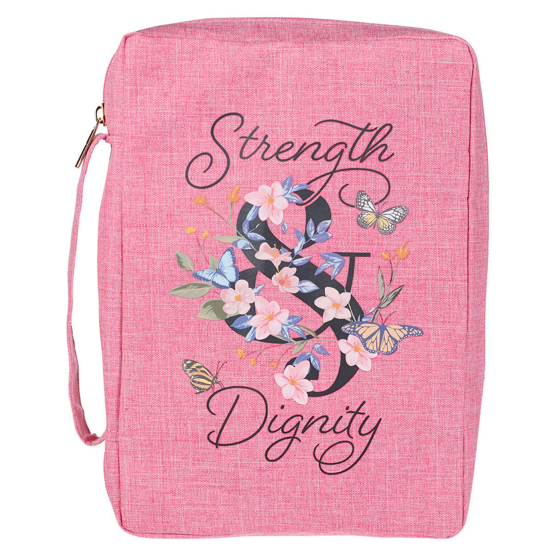 Strength and Dignity Pink Bible Cover