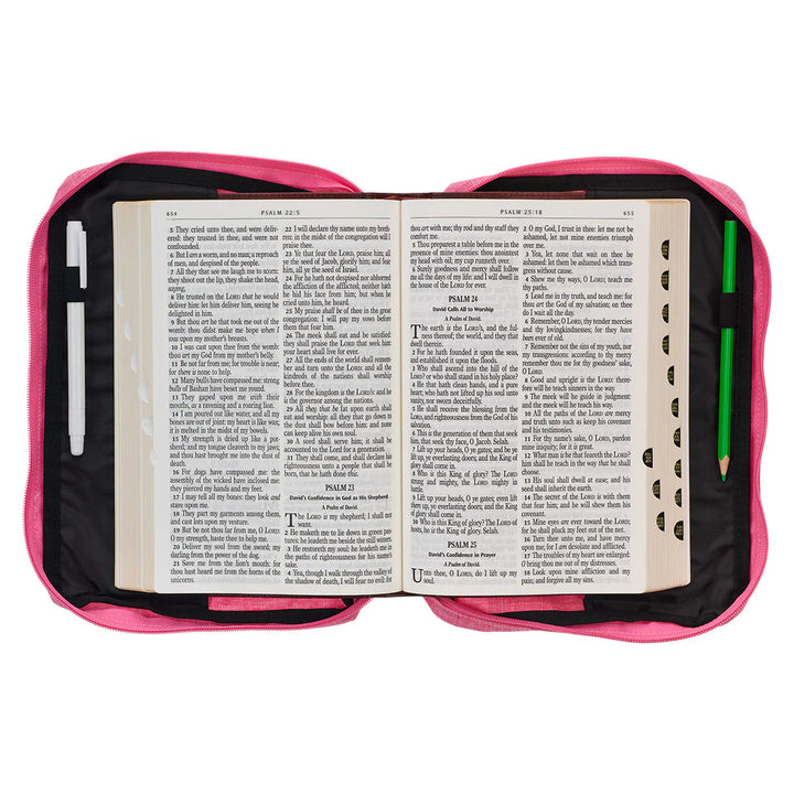 Strength and Dignity Pink Bible Cover