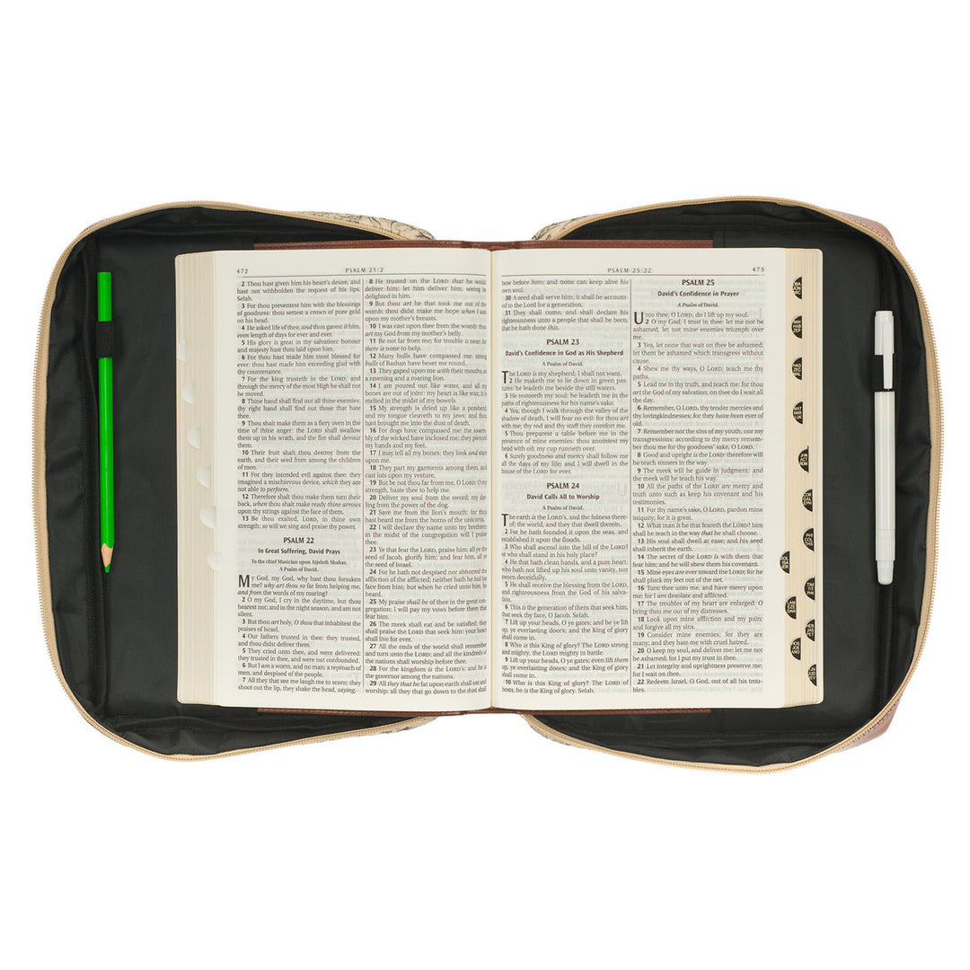 Amazing Grace Natural Canvas Bible Cover