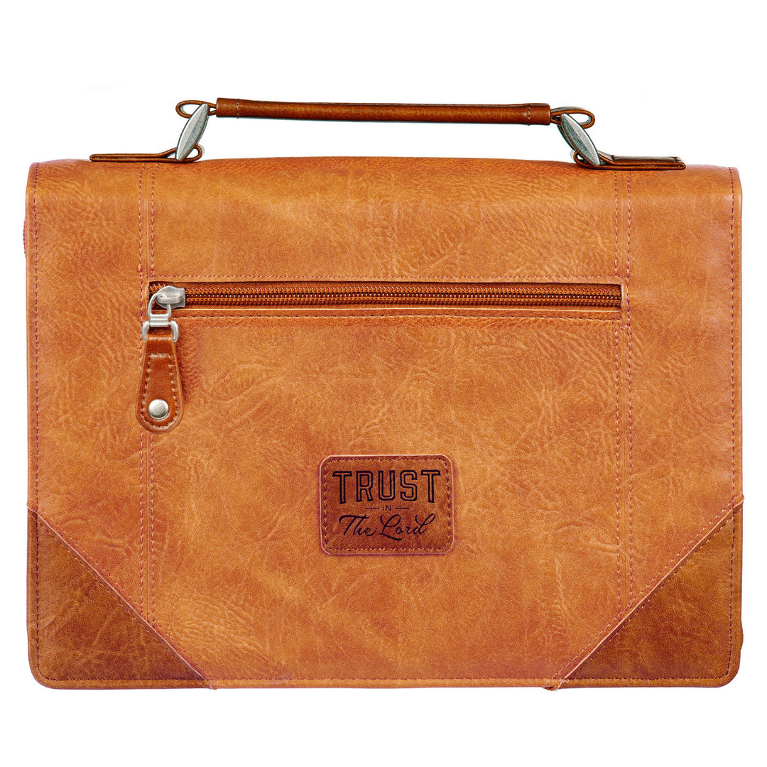 Trust in the Lord Tan and Honey-brown Classic Bible Cover