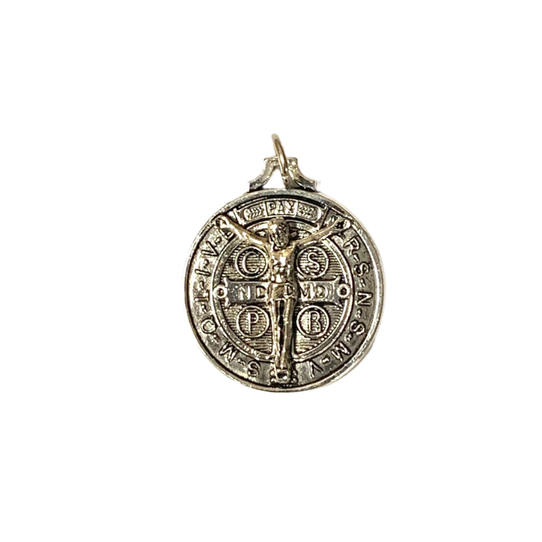 1.25" Silver St. Benedict Crucifix Medal