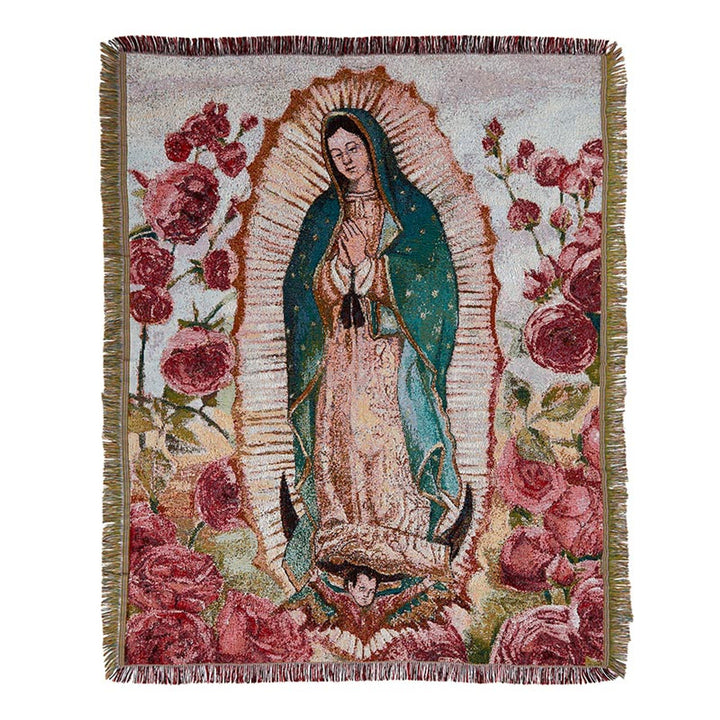 Our Lady of Guadalupe Tapestry Throw Blanket