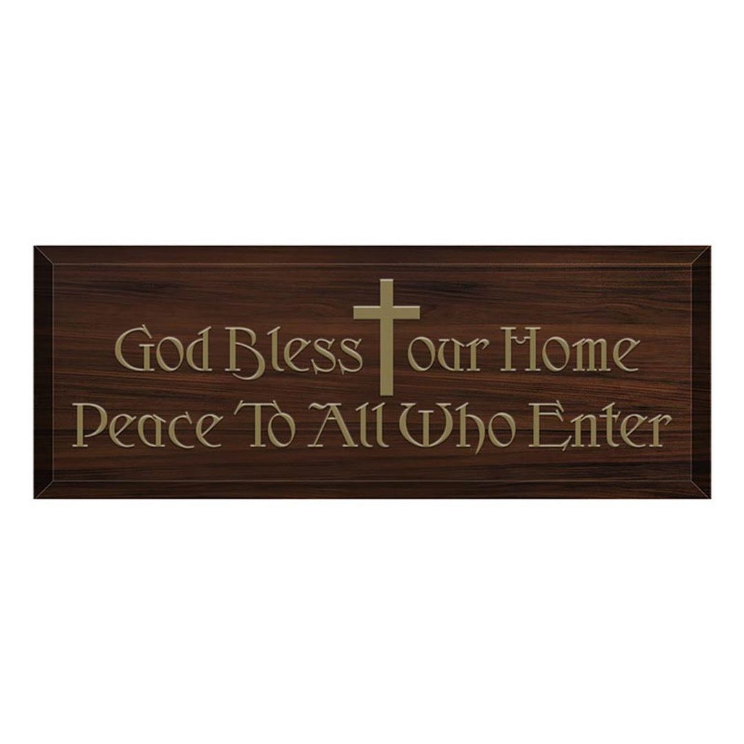 God Bless Our Home Plaque