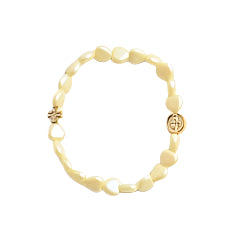 Light Golden Frosted Stretch Bracelet