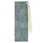 Be Still Teal Floral Faux Leather Bookmark - Psalm 46:10