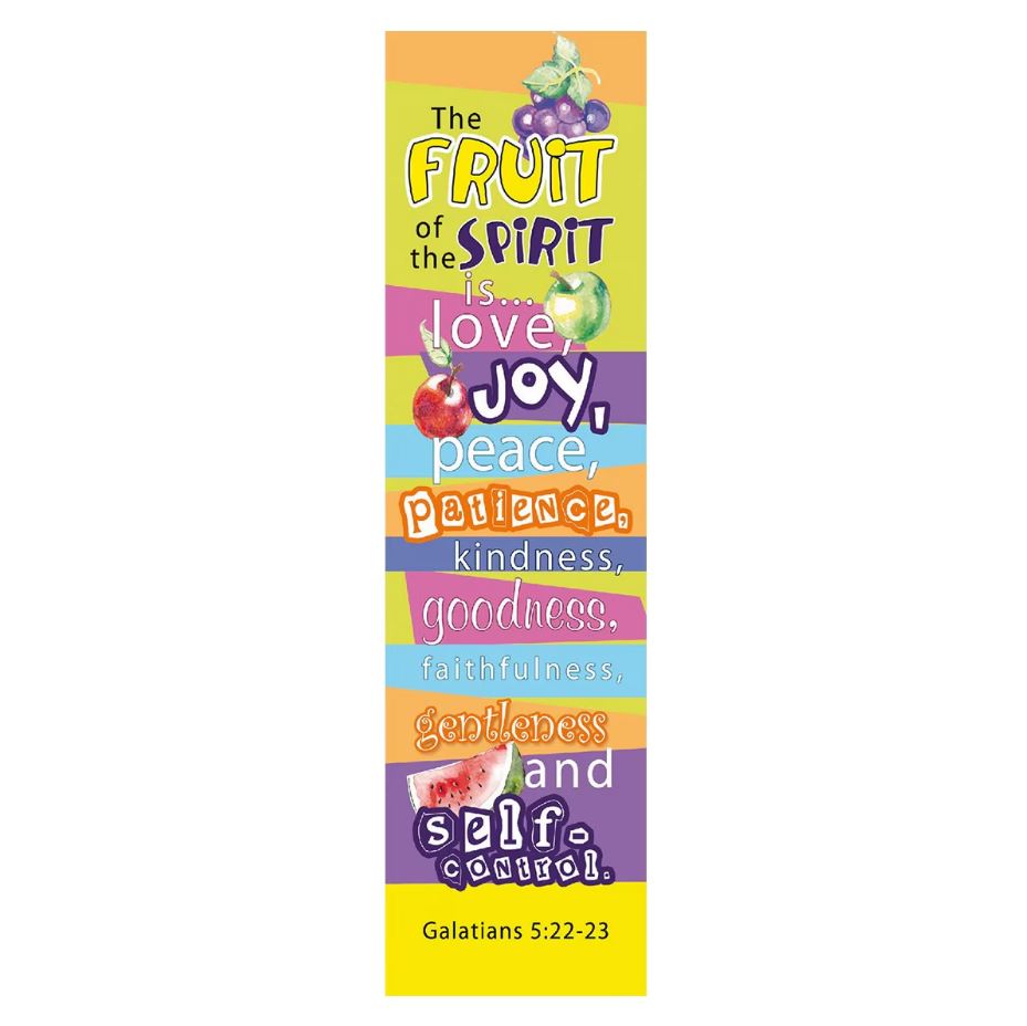 Fruit of the Spirit Sunday School/Teacher Bookmark Set - Galatians 5:22-23 Bookmarks