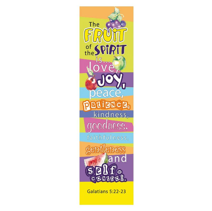 Fruit of the Spirit Sunday School/Teacher Bookmark Set - Galatians 5:22-23 Bookmarks